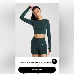 Gymshark: VITAL SEAMLESS 2.0 CROP TOP